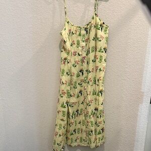 Floral Yellow Sundress m/l by Sunshine Tienda NWT
